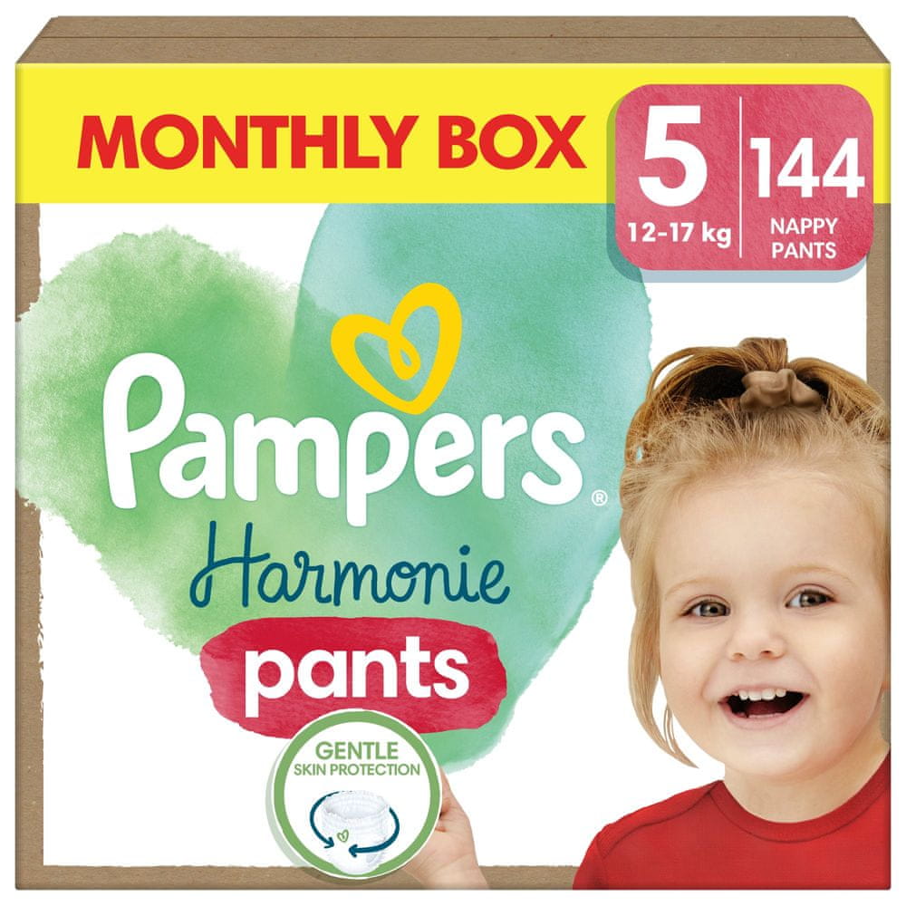 Pampers Harmonie Baby pants vel. 5, 144 ks, 12kg-17kg